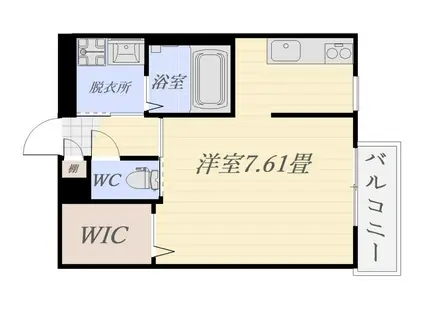 ロゼスタ(ワンルーム/4階)の間取り写真