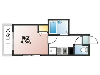 メゾフォルテ大宮(1K/3階)の間取り写真