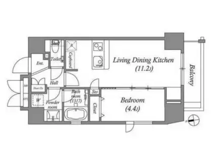 オーパスホームズ大泉学園I(1LDK/4階)の間取り写真