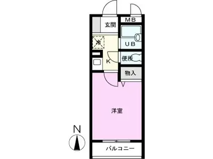 メゾン・ド・プレジダン(1K/5階)の間取り写真