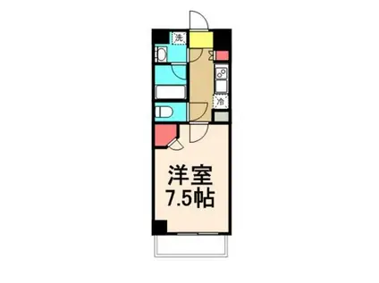 KDXレジデンス豊洲(1K/8階)の間取り写真