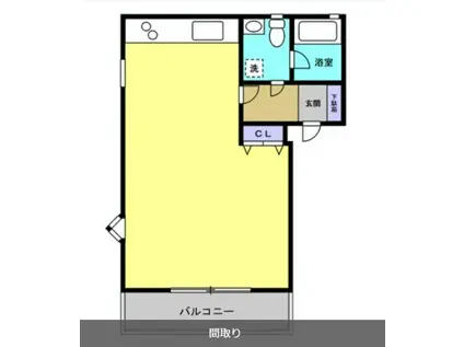 スミトリーハイツ(1K/2階)の間取り写真