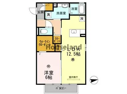 ヴェルデ(1LDK/2階)の間取り写真