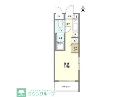 インプルーブ中野新橋(1K/4階)の間取り写真