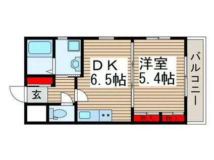 INSURANCE BLDG XV(1DK/3階)の間取り写真