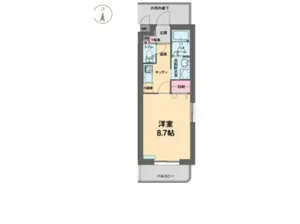 セルカ・セレッソ(1K/2階)の間取り写真