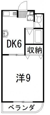 クニヒロマンションA(1DK/1階)の間取り写真