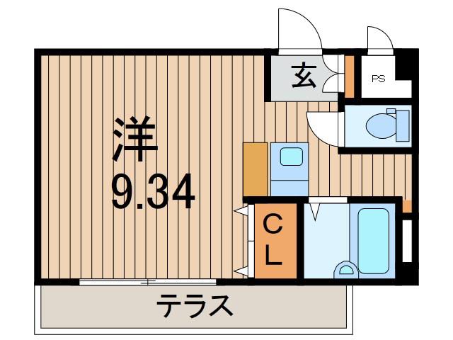 サイパレス(ワンルーム/1階)の間取り写真