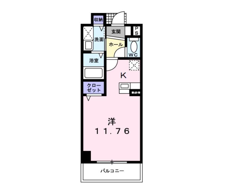 アバンツァート(ワンルーム/5階)の間取り写真