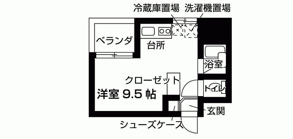 NASIC東上野(ワンルーム/5階)の間取り写真