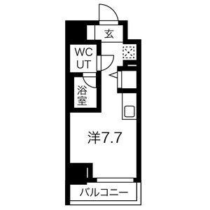 クラリッサ川崎グランデ(ワンルーム/11階)の間取り写真