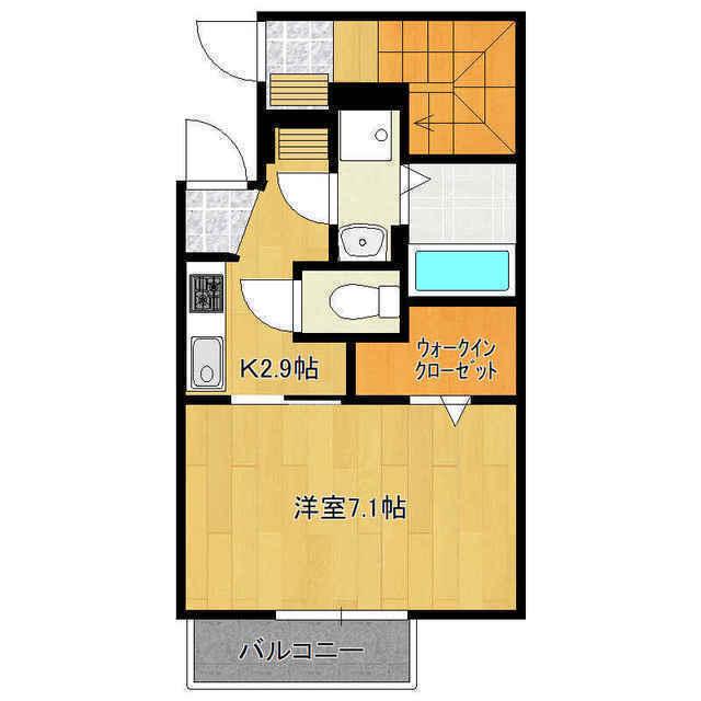 GRANDーJETE(1K/1階)の間取り写真
