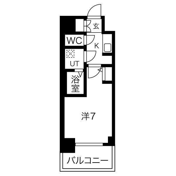 サムティ大阪GRAND イースト(1K/8階)の間取り写真