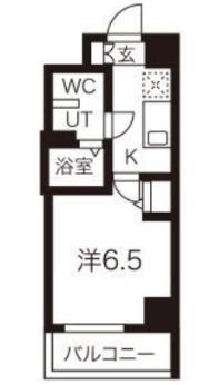 レグゼ川崎塚越(1K/7階)の間取り写真