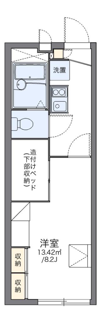 レオパレスSTANZA(1K/2階)の間取り写真