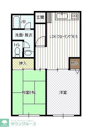 エトワール ST(2LDK/2階)の間取り写真