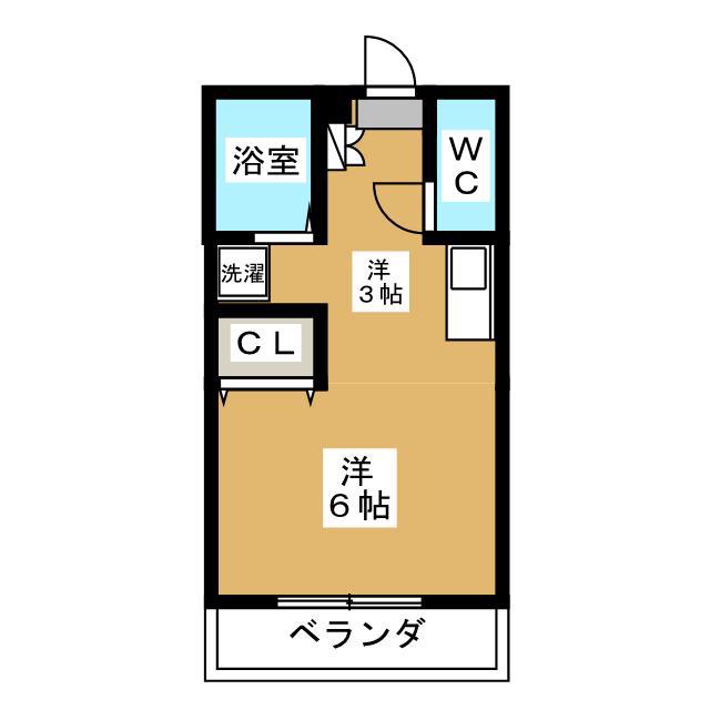 CASAぷらんどーる(ワンルーム/2階)の間取り写真