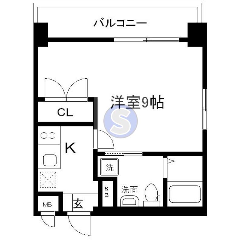 ラナップスクエア京都駅西(1K/5階)の間取り写真
