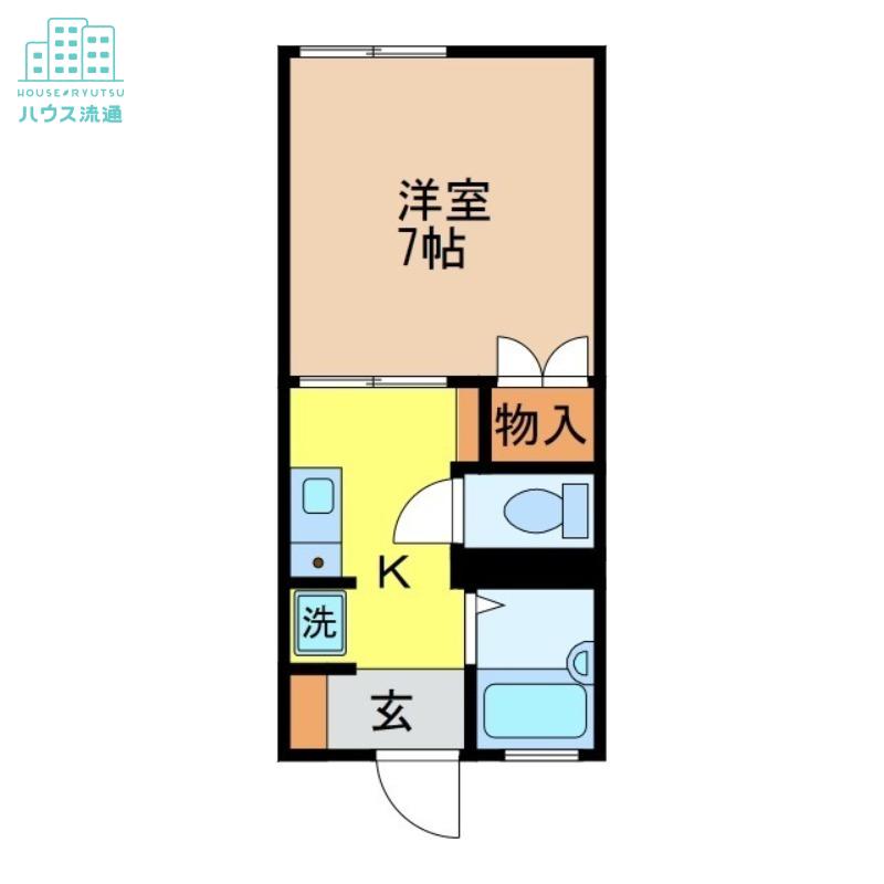プチメゾン日見 A棟(1K/1階)の間取り写真