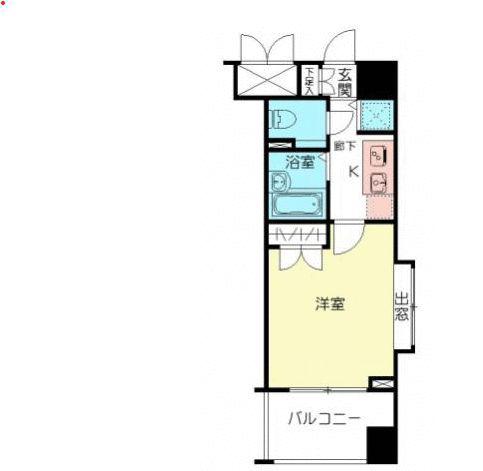 メインステージ麻布十番II(1K/3階)の間取り写真