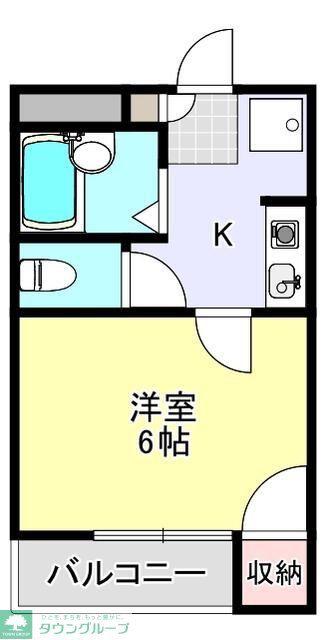 セイラBOX東貝沢A(1K/1階)の間取り写真