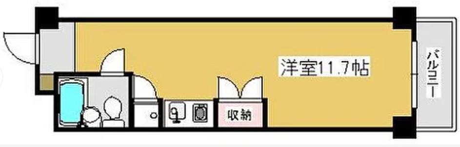ルークレジデンス(ワンルーム/2階)の間取り写真