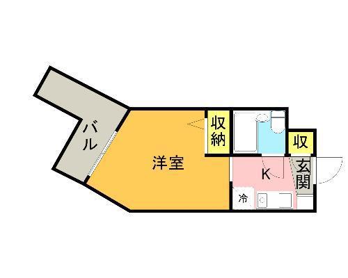 メゾンド・プレミス(1K/1階)の間取り写真