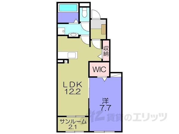 MODERNE ANGE(1LDK/1階)の間取り写真