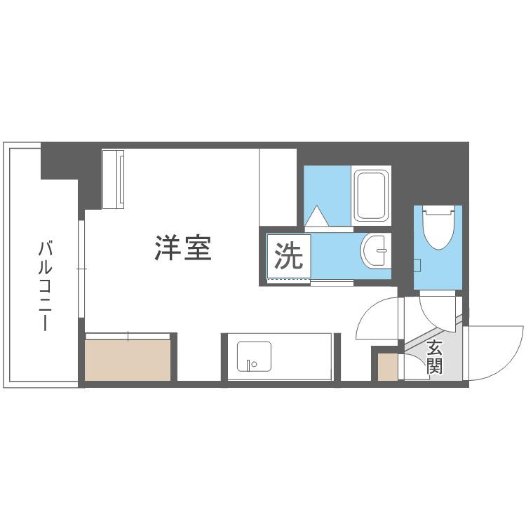 ASTER N13(1K/3階)の間取り写真