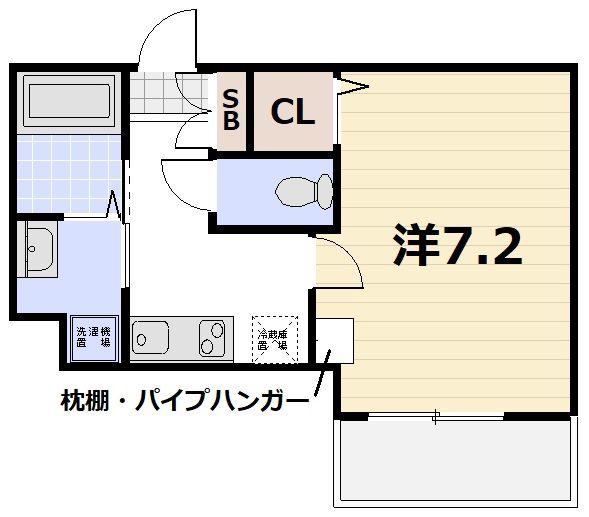 ネクストライフ大宮小野堀町(1K/2階)の間取り写真