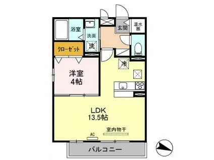 リヴェール山田 306(1LDK/3階)の間取り写真
