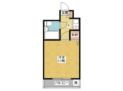 サンシャイン尾頭橋(1K/6階)の間取り写真