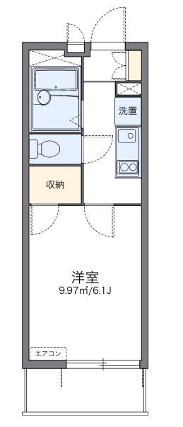 レオパレス アーク(1K/3階)の間取り写真