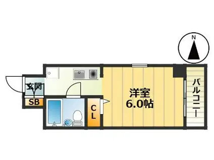 トーカンキャステール六甲道(1K/7階)の間取り写真
