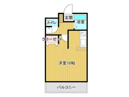 SINCE2000(ワンルーム/3階)の間取り写真