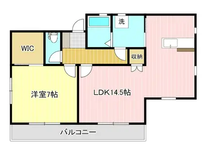 ブルーベリー(1LDK/2階)の間取り写真