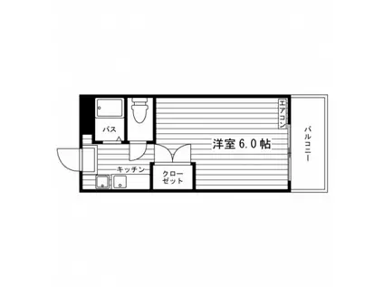 ユニエトワール今出川(ワンルーム/2階)の間取り写真