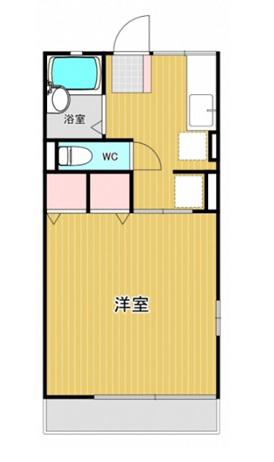 CHハッピーハイツ(1K/1階)の間取り写真
