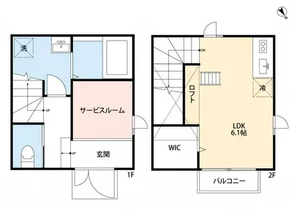 ロッソ&レジデンス(ワンルーム/1階)の間取り写真