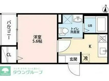 アレクサンダープラッツ金山アレクサンダープラ(1K/3階)の間取り写真