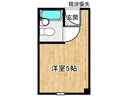 アークビル(ワンルーム/5階)の間取り写真