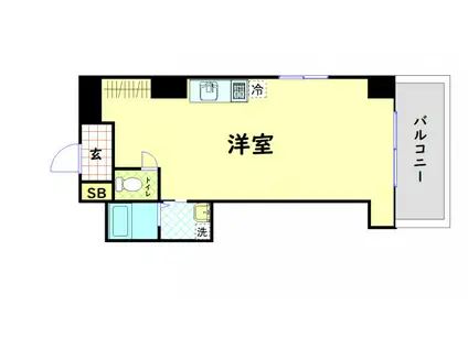 アイクラフト(ワンルーム/8階)の間取り写真