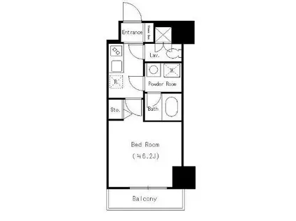 DORMOUSE FINE(1K/3階)の間取り写真