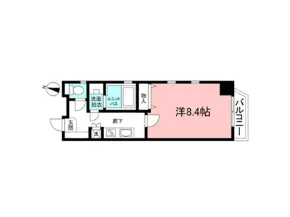 アルファ渋谷(1K/6階)の間取り写真