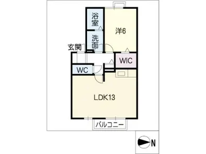 セジュール藤塚(1LDK/1階)の間取り写真