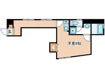 高田屋久菱ビル(ワンルーム/3階)の間取り写真