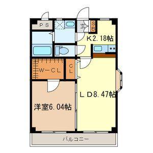 クレールV 918640(1LDK/3階)の間取り写真