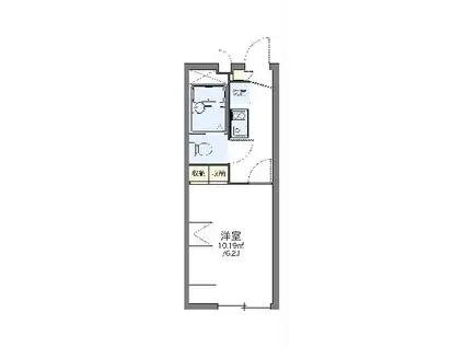 レオパレストゥインクル(1K/2階)の間取り写真