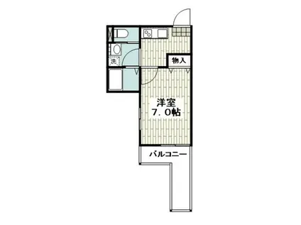 メゾン ラフィネ(1K/2階)の間取り写真