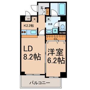 FS.幅下(1LDK/3階)の間取り写真